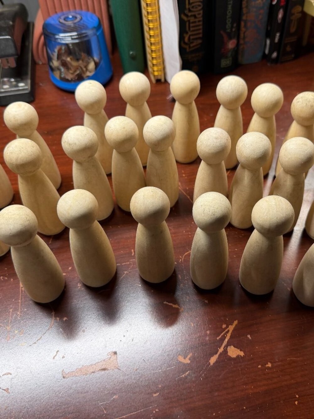 (Sale 2+ for $10 each) 26 wooden people for crafting 3.5" x 1" each